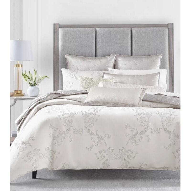 Hotel Collection Frosted Scroll Euro Pillow Sham 26" x 26"