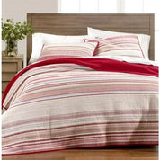 Martha Stewart Holiday Yarn-Dye Reversible Twin/Twin XL Quilt – Red