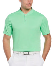 PGA Tour Edge Collar Men's Polo Shirt, Green - Medium