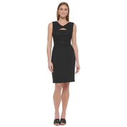 DKNY Women's Ruched Cutout Cocktail Party Sheath Dress - Size 10