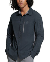 Bass Outdoor Men's Ray Performance Shirt with Pockets, Black - XL