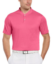 PGA TOUR Men’s Edge Collar Polo Shirt With Sun Protection, Pink - XL