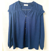 Kaileigh Women's Textured Pullover Blouse - Size Medium