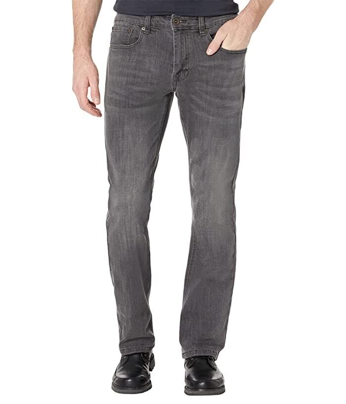 Caterpillar Men's Straight Regular Fit Gray Denim Jeans - Size 36W x 32L