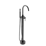 Freestanding Floor Mount Tub Faucet Bathtub Filler, Hand Shower