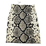 Zara Women's Stretch Knit Pencil Skirt in Snakeskin Print - Size Medium