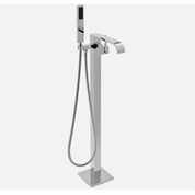 1-Handle Freestanding Floor Mount Roman Tub Faucet Hand Shower