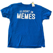 Epic Threads "Fluent in Memes" T-Shirt, Unisex, Big Boys/Girls - Size Medium