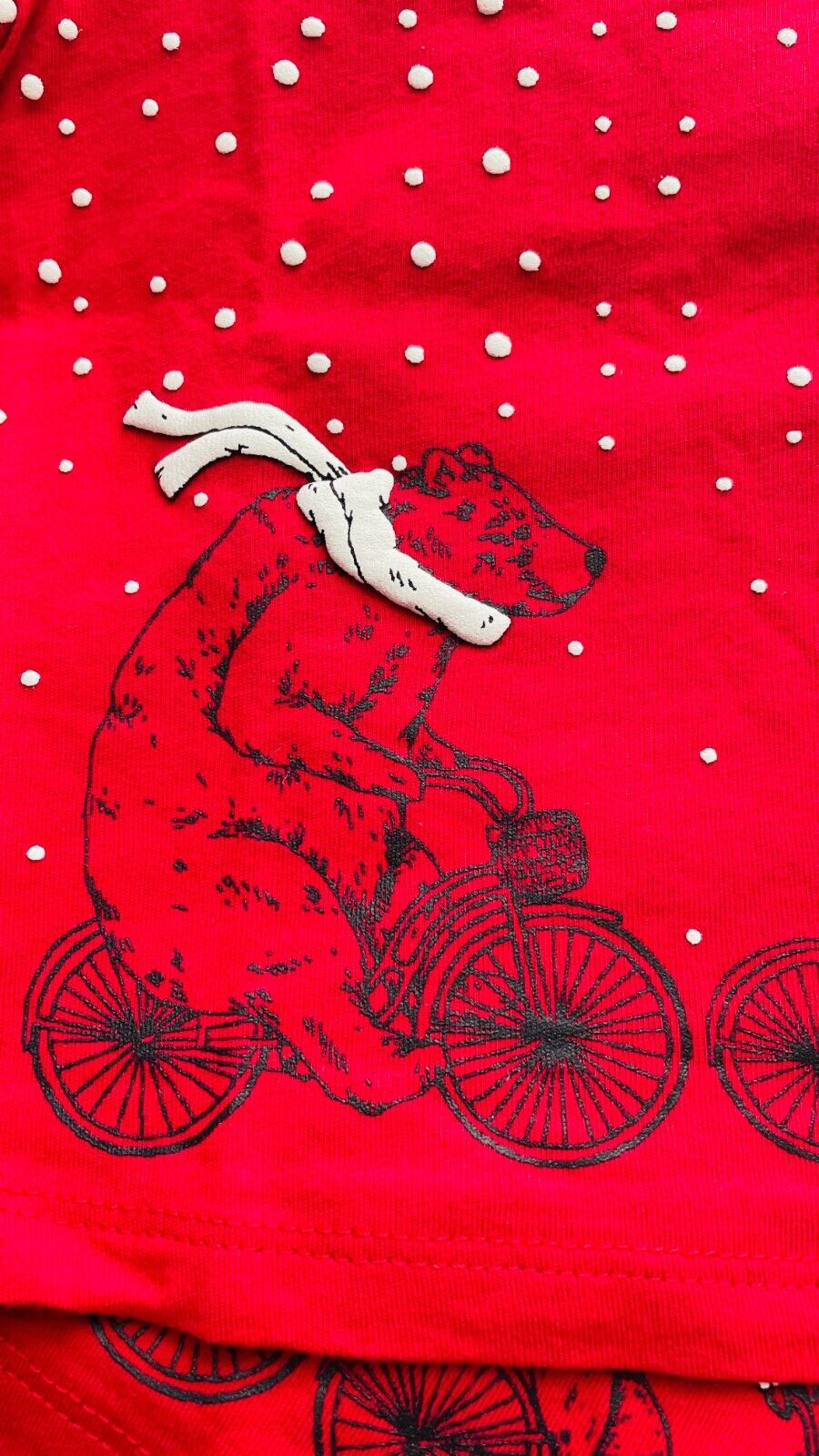 First Impressions Baby Boys' Cycling Pals Shirt, Cherry Red, Holiday Christmas Collection