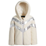S. Rothschild & Co Big Girls Fleece and Metallic Coat - Size XL