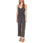Michael Kors Women's Printed Side-Tie Sleeveless Jumpsuit Petite - Size Large