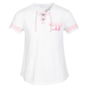 Ideology Big Girls' Lace-Up Front Top - Size Medium