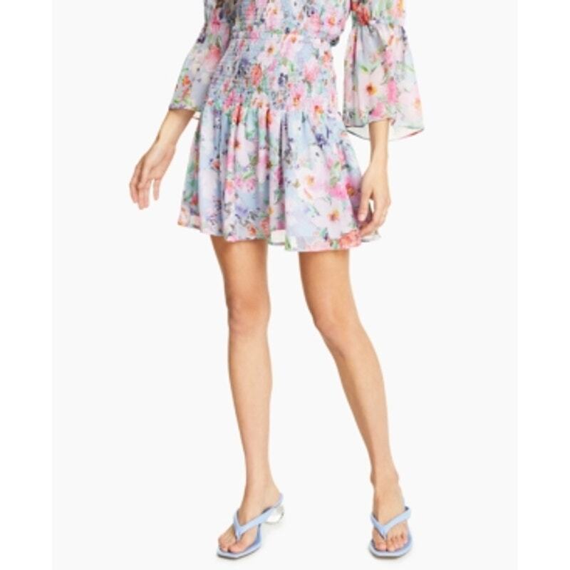 Lost + Wander Women's Multicolor Floral Stretch Mini Skirt - Size XL