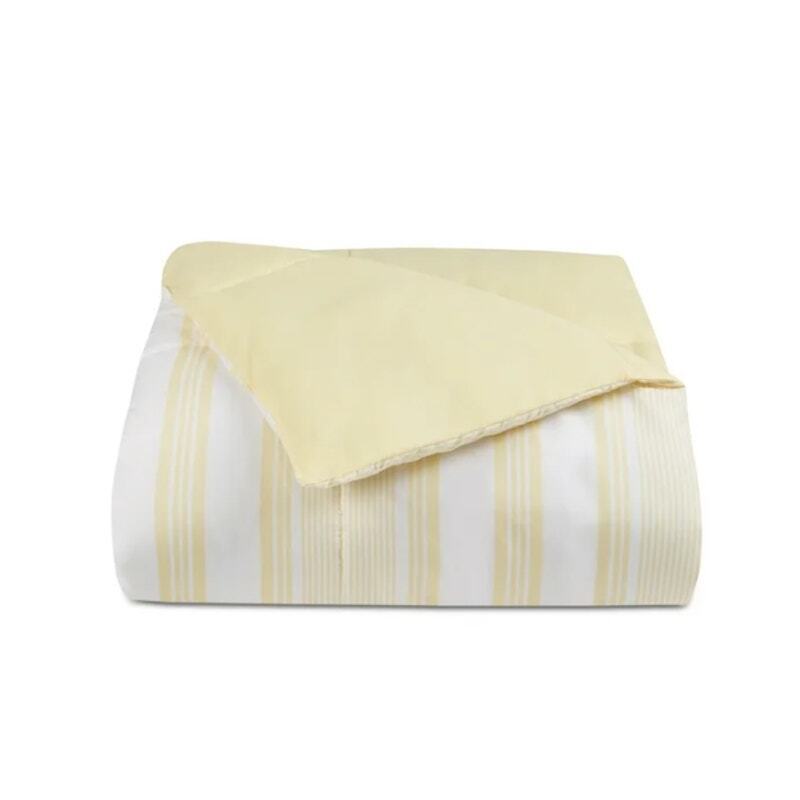Martha Stewart Down Alternative Plaid Reversible Comforter – Twin XL – Yellow