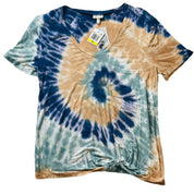 Self Esteem Women's Tie-Dyed Twist-Front T-Shirt - Size Medium