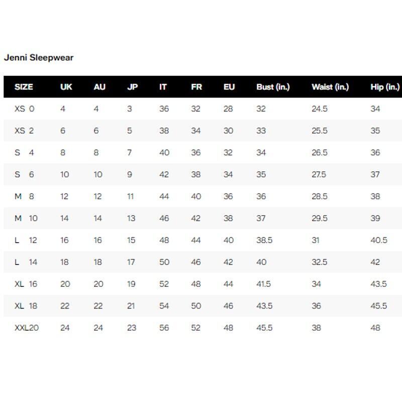 Jenni Super Soft Tunic Pajama Top Tie Dye Fashion Sleepwear - Size XS