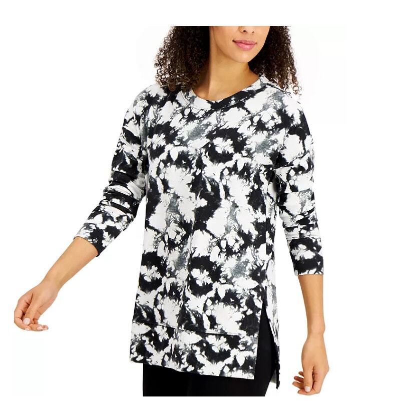 Jenni Super Soft Tunic Pajama Top Tie Dye Fashion Sleepwear - Size XS