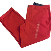 Tommy Hilfiger Women's Cropped Chino Pants with Pockets and Belt Loops - Size 8