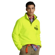 Polo Ralph Lauren Men's Fleece Sweatshirt Front Pocket, Yellow - Large