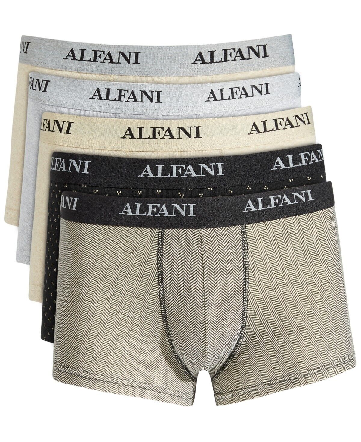 3 Pack Bundle Alfani Men’s Underwear Trunks 5 Per Pack, 15 Total Size XL (38–40)