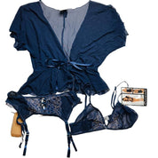 Escante Women's 4 Piece Lingerie Set | Medium