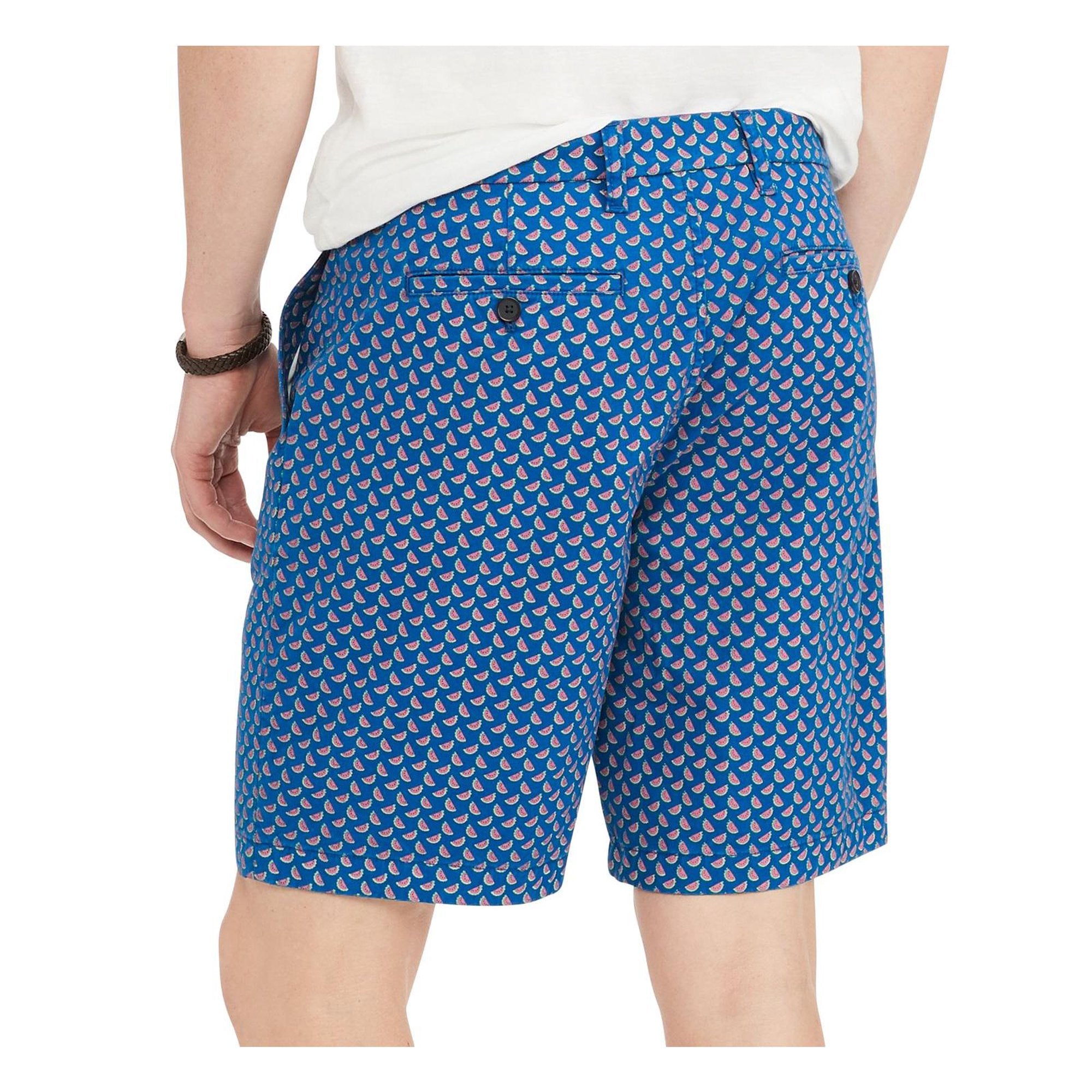 Tommy Hilfiger Men's Watermelon Print 9" Casual Shorts, Blue -  Size 30