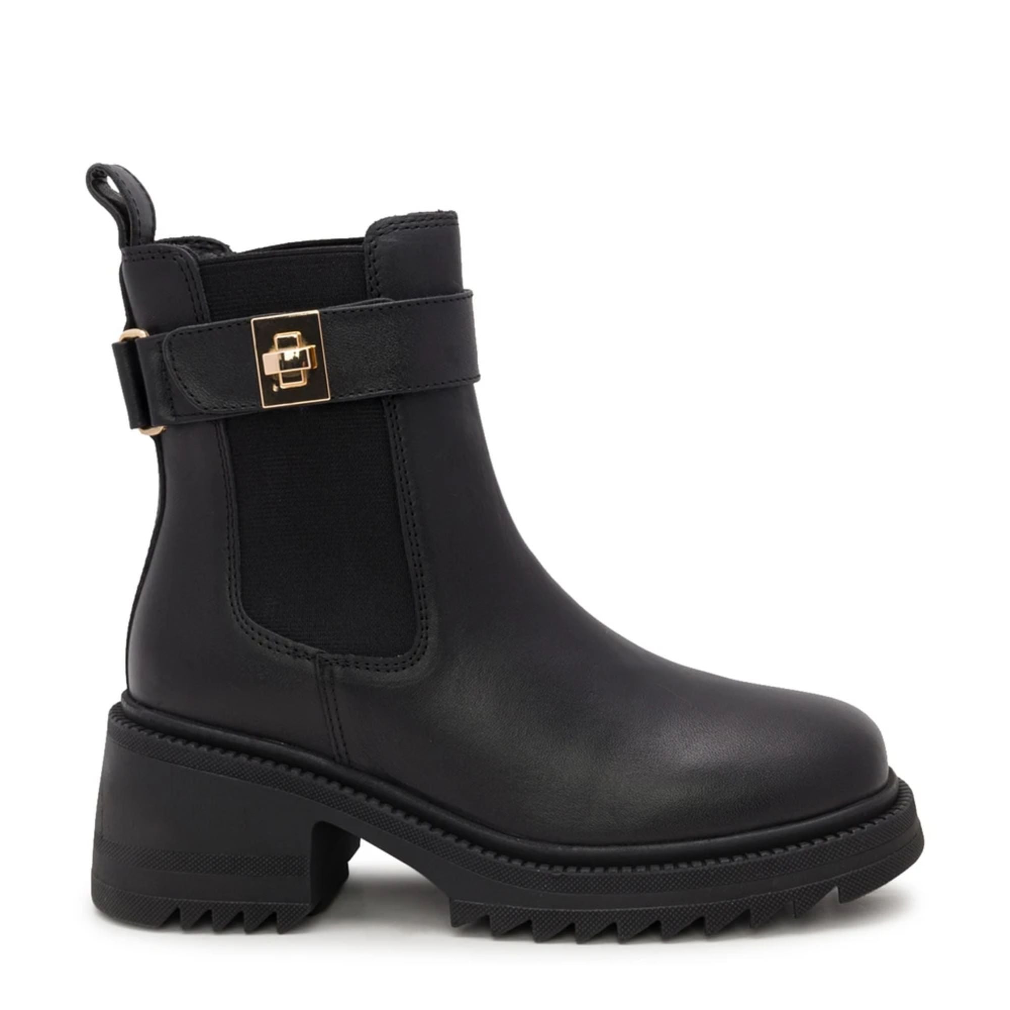 Steve Madden Gates Women's Black Leather Boots – Size 8.5M