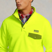 Polo Ralph Lauren Men's Fleece Sweatshirt Front Pocket, Yellow - Large