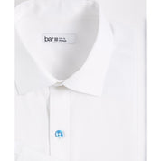 Bar III Men's Organic Cotton Slim Fit Button-Down Shirt – White, Size Medium