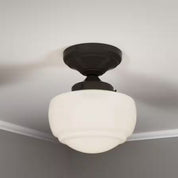 Hunter Saddle Creek Flush Mount Ceiling Light - Noble Bronze