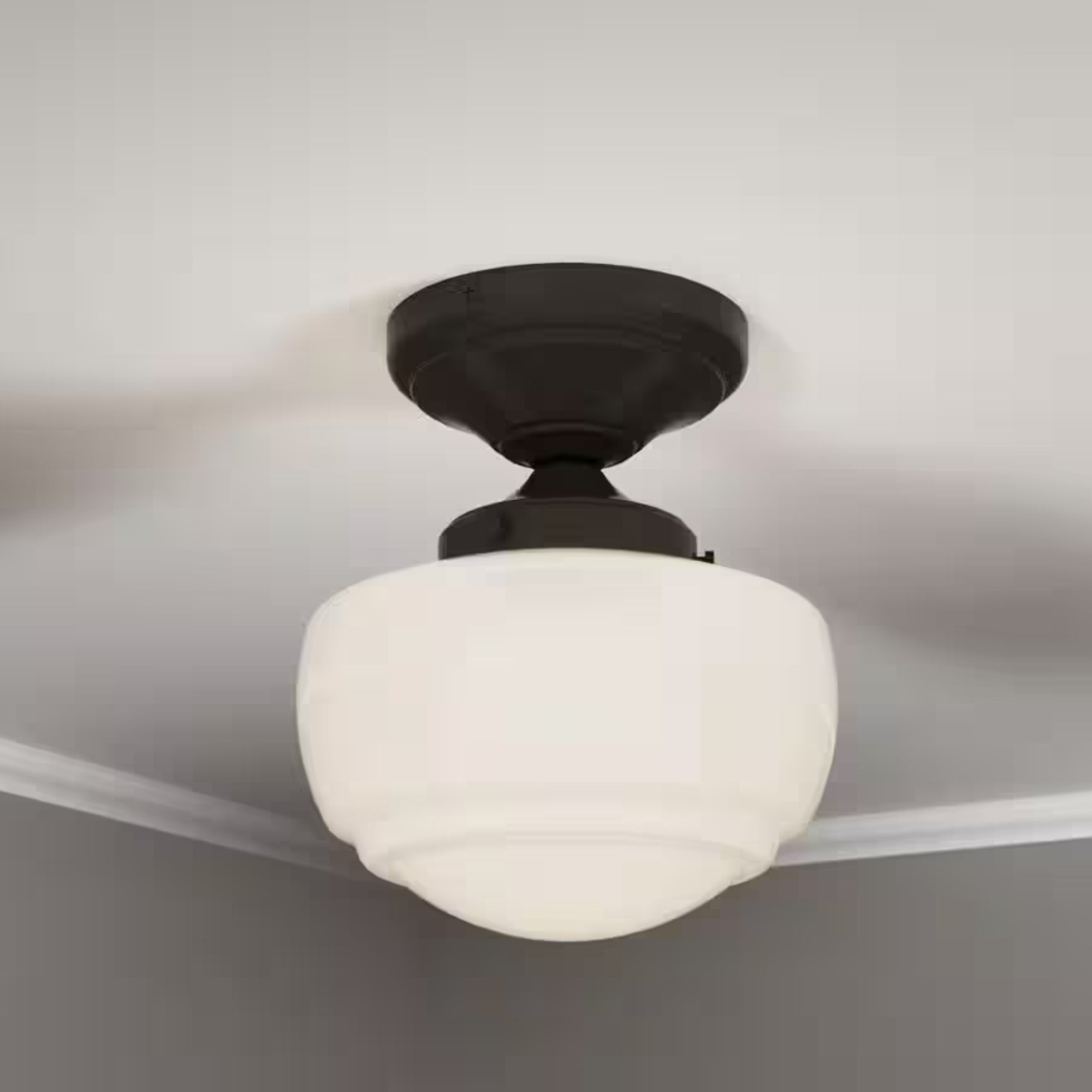 Hunter Saddle Creek Flush Mount Ceiling Light - Noble Bronze