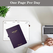 PHLIFOSS Daily Planner 2025–2026 – One Page Per Day Academic Calendar, 5.7" x 8.25", Pocket Organizer - Lake Green