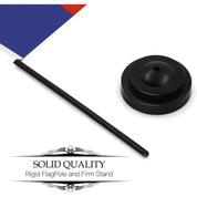 Anley Texas Desk Flag Set – 6x4" Miniature Lone Star Flag with 12" Pole & Spear Top