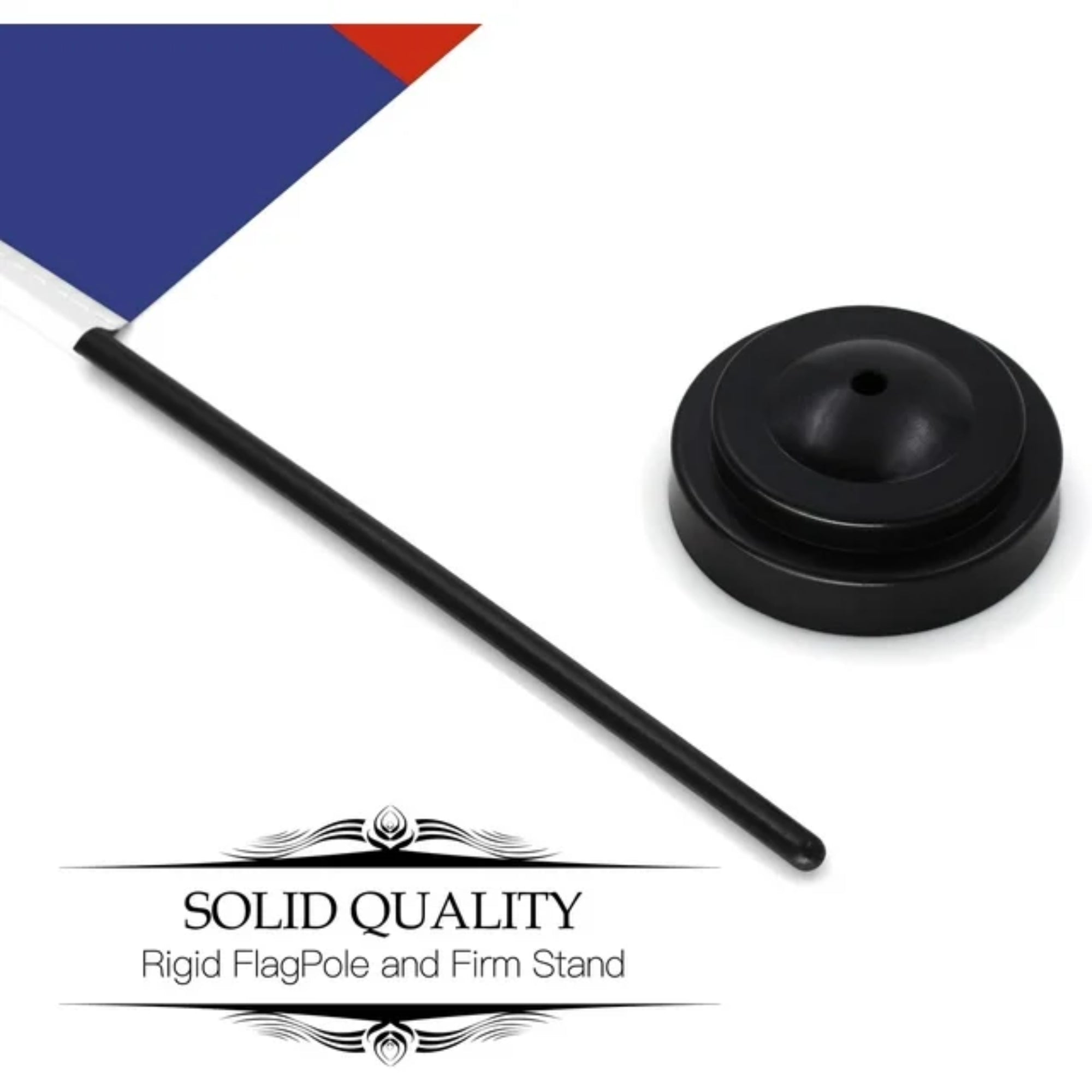 Anley Texas Desk Flag Set – 6x4" Miniature Lone Star Flag with 12" Pole & Spear Top