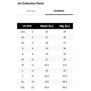 JM Collection Studded Pull-On Tummy Control Pants – Deep Black, Regular & Short Lengths, Small