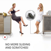 Non-Slip Furniture Pads – Premium 16 Pcs, 2" Self-Adhesive Furniture Grippers – Grey/Black