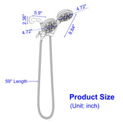 Single-Handle 5-Spray Settings High Pressure Handheld Shower with Faucet Valve