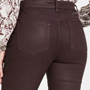 I.N.C. International Concepts Women's Mid-Rise Bootcut Jeans – Chicory Coffee, Size 4