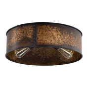 Satco Nuvo Kettle 3-Light Flush Mount Light Fixture – Weathered Brass