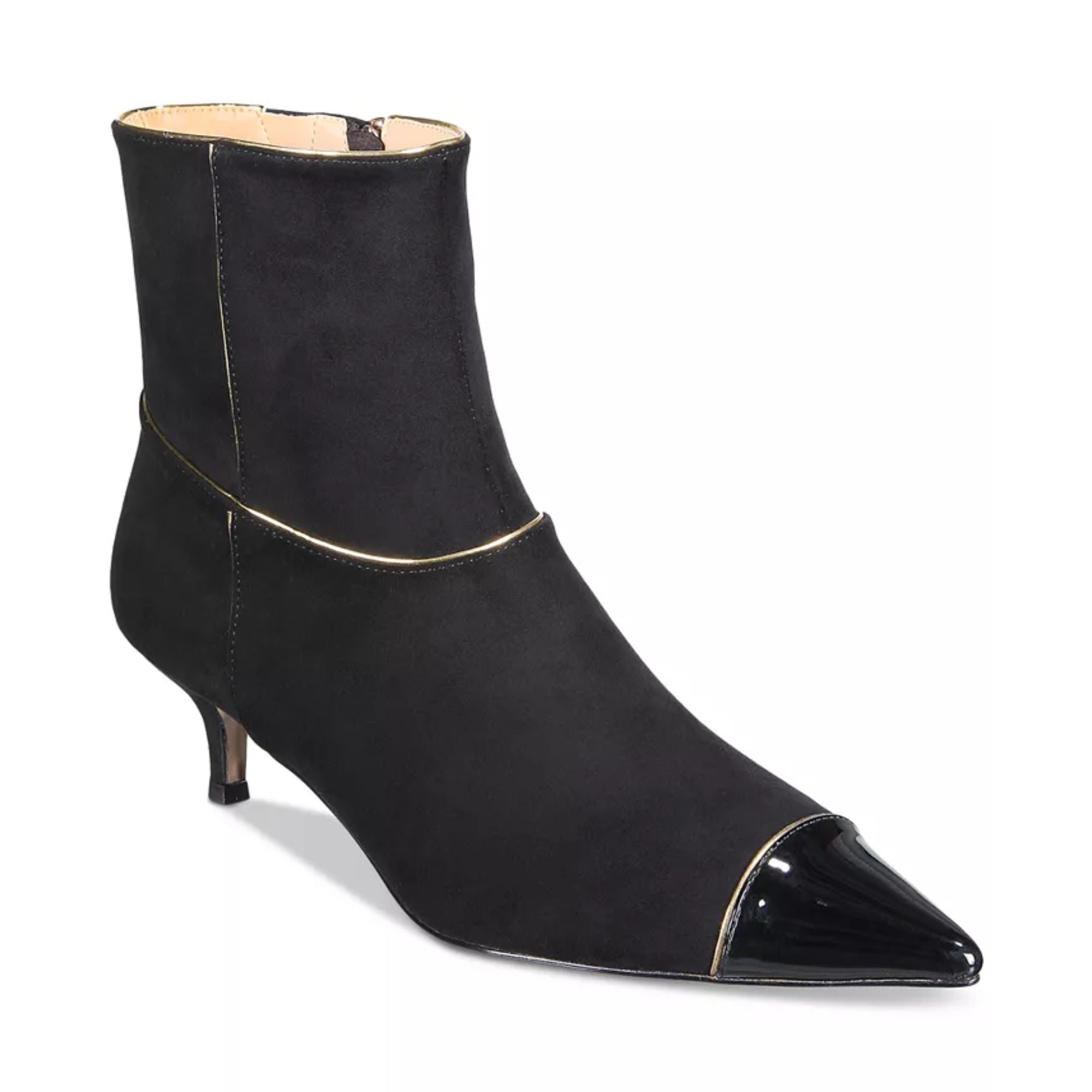 Things II Come Women's Jaimee Luxurious Kitten-Heel Shooties – Black, Size 9M