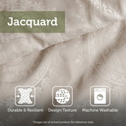 Madison Park Signature Chateau Queen Comforter Set in Linen - Olliix