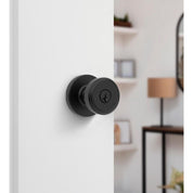 Kwikset Maven Keyed Entry Lever – Matte Black – Single Cylinder