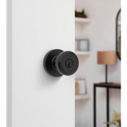 Kwikset Maven Keyed Entry Lever – Matte Black – Single Cylinder