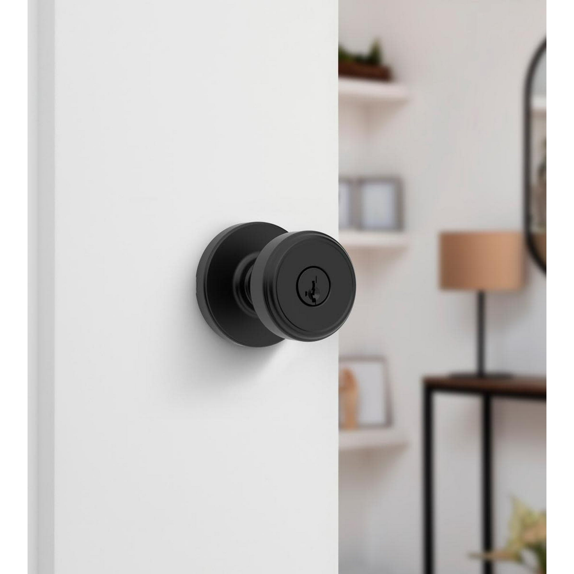 Kwikset Maven Keyed Entry Lever – Matte Black – Single Cylinder