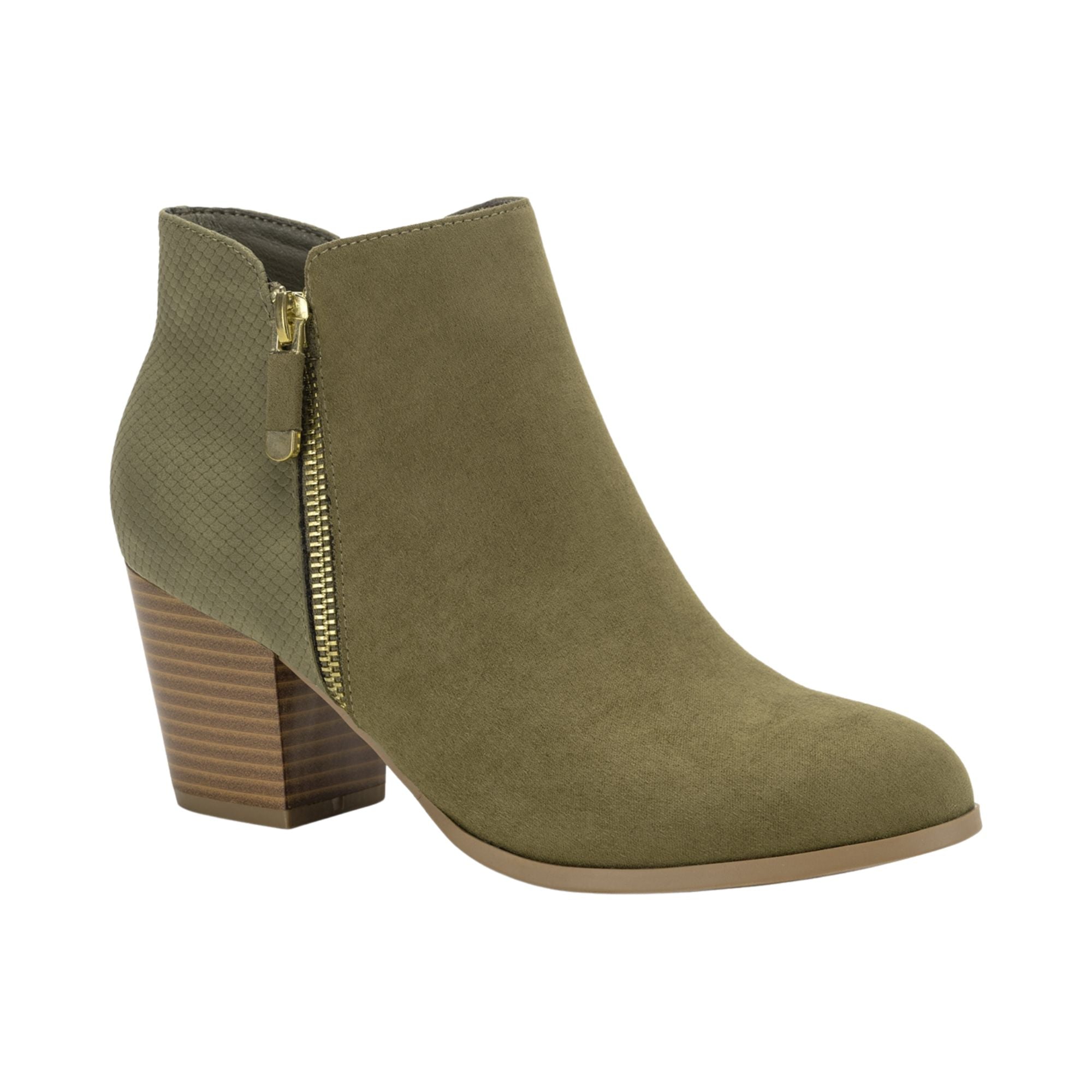 Style & Co Women's Masrinaa Ankle Booties – Olive, Size 8M