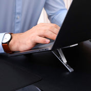 Steady Portable Laptop Stand – Foldable Aluminum Riser for Laptops & Tablets up to 15.6", Lightweight & Durable with Carry Pouch