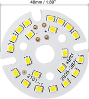 MECCANIXITY COB LED Light Chip Beads – 7W 120lm 3000-3200K, 21-24VDC, Warm White, Energy Saving Bulbs for Spotlight/Floodlight Replacement, 5-Pack