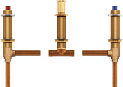 Moen 4792 Brass Two-Handle 3-Hole Roman Tub Valve with Adjustable 1/2-Inch CC Connection