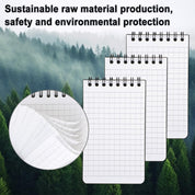IBEQUEM 11-Pack Waterproof Pocket Notebooks – 3 x 5 Inch All-Weather Tactical Notepads for Outdoor Use, Police & Field Notes