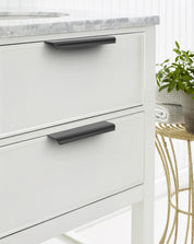 Amerock Streamline Tab 6 in. Center-to-Center Modern Polished Chrome Cabinet Edge Pull – Pack of 12